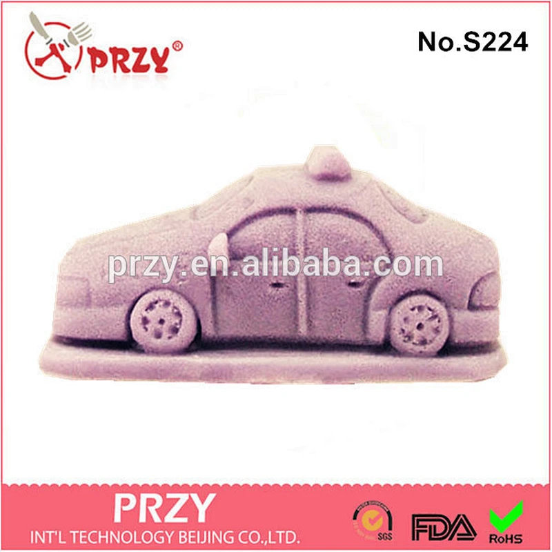 S224 car shaped 3D cake biscuit pastry fondant silicone mold