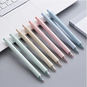 Personalized Cheap Retractable Creative Wheat Straw Pens Promotional Ballpoint Pen With Custom Logo