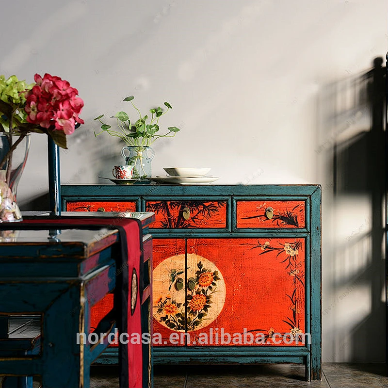factory price of shanny hand painted chinese antique mongolia furniture