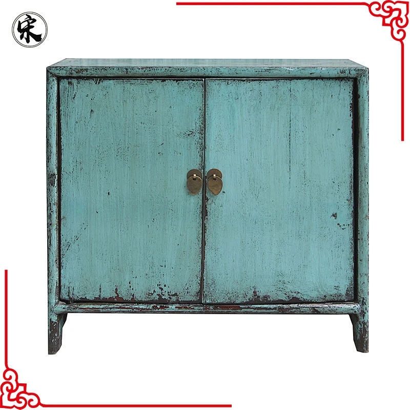 chinese antique lacquered side cabinet furniture