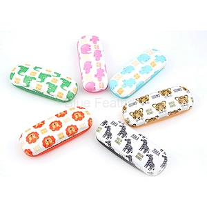 2018 Newest Design PU Leather Hard Eyeglasses Case Eye Glasses Case For Kids