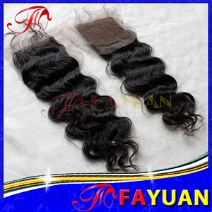 Factory price wholesale unprocessed Brazilian hair free parting lace closure