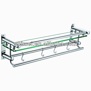 Bathroom Accessories Wall Mounted Towel Rack Stainless Steel Towel Rack Decorative Bathroom Towel Rack With hooks