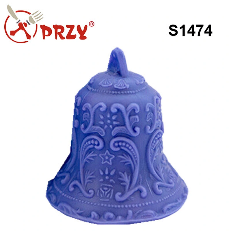 bell 3D handmade soap mold food grade silicone molds for soap handmade soap mold