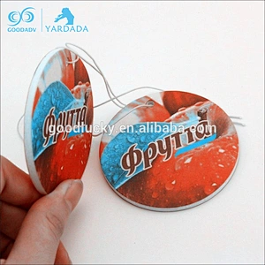 Cheap car perfume paper hanging aroma air refresher