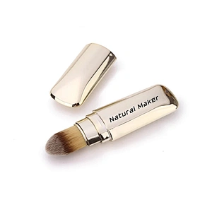 Natural Maker Retractable Portable Soft Foundation Makeup Brush Concealer Brush With Cap