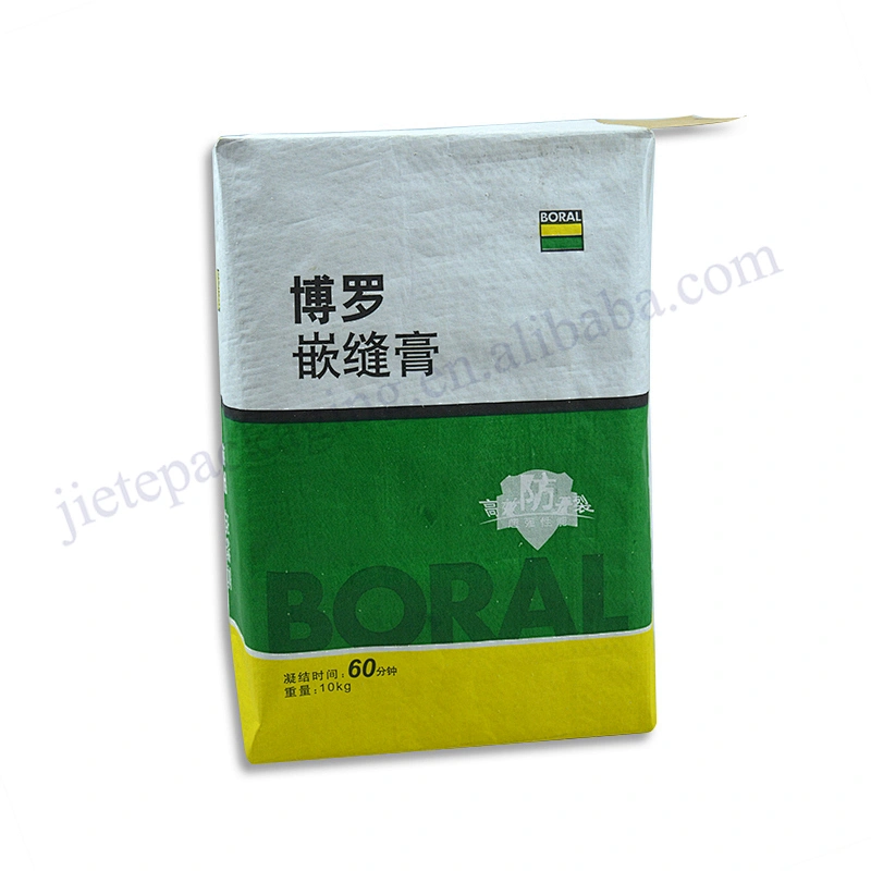 Customized 10kg moisture proof kraft paper cement packaging bag for building mortar,cement industrial bag