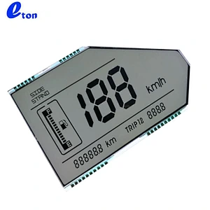 monochrome digital segment motorcycle speedometer lcd display
