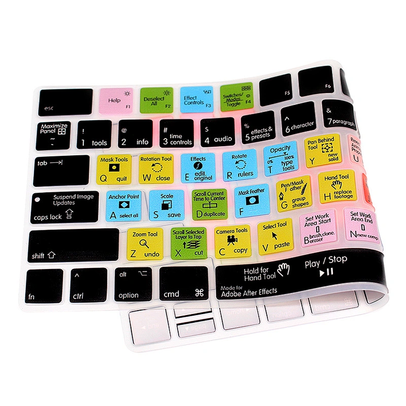 after effects keypad skin Shortcut Silicone Keyboard Covers custom laptop keypad cover For Magic keyboard