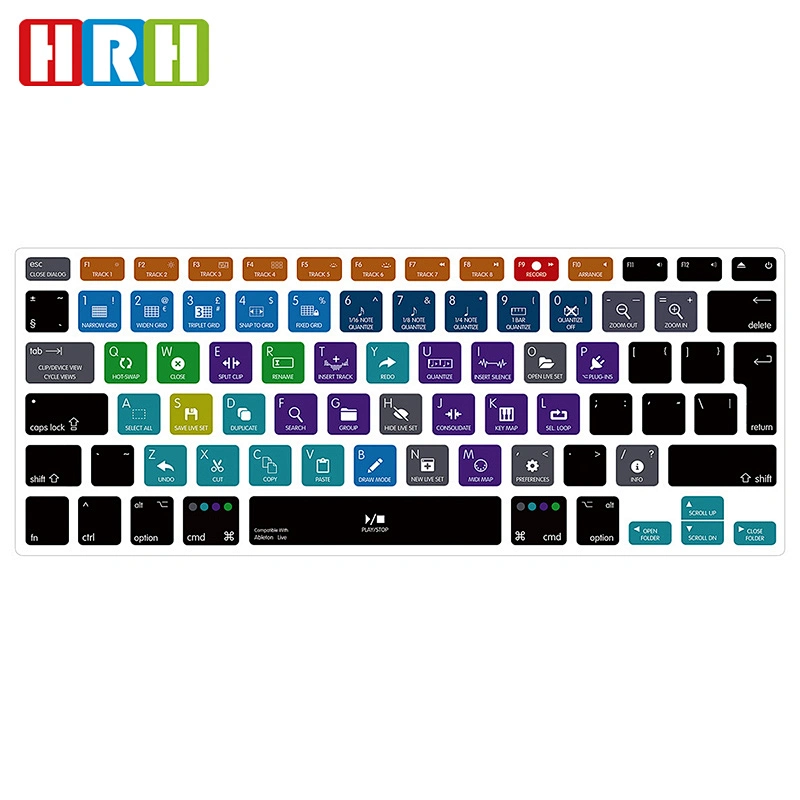 Ableton Live Functional Hotkey Shortcut TPU Keyboard Skin Cover for Macbook Pro Air Retina 13