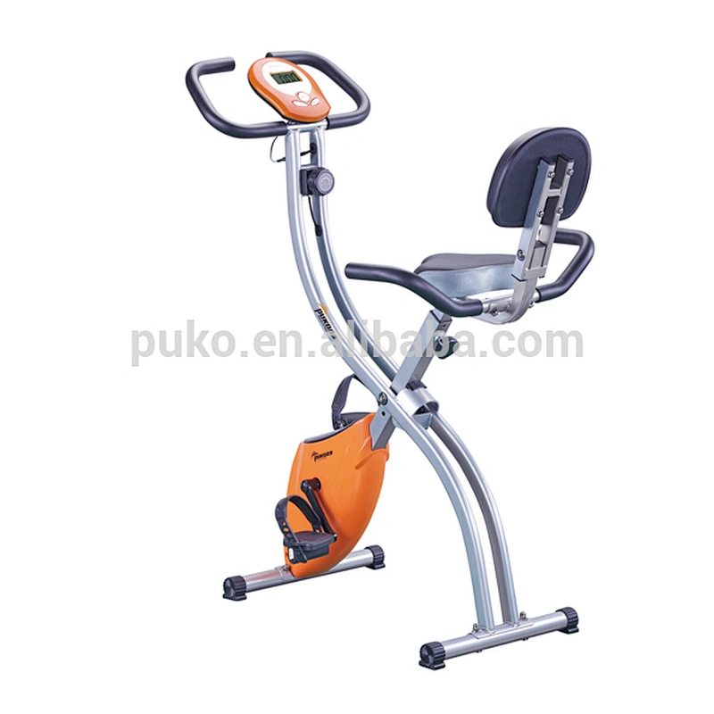 Home use Folding Magnetic Exercise Bike X-Bike with back seat