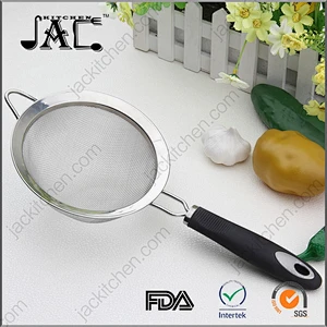 Stainless Steel Wire Mesh Strainer with Plastic Handle
