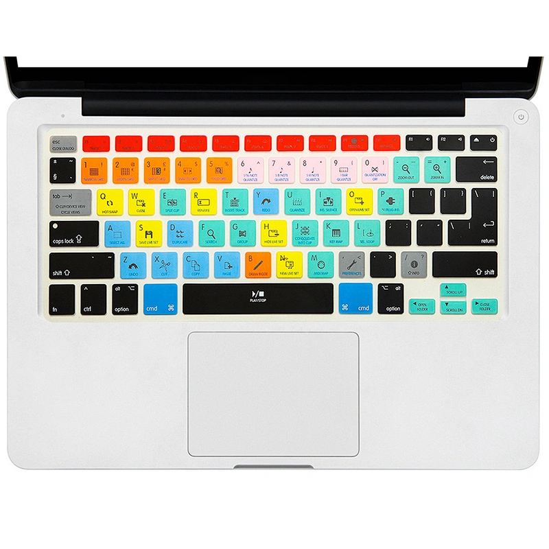 Function Hotkey Shortcut keyboard cover Silicone skin for macbook pro 13 retina