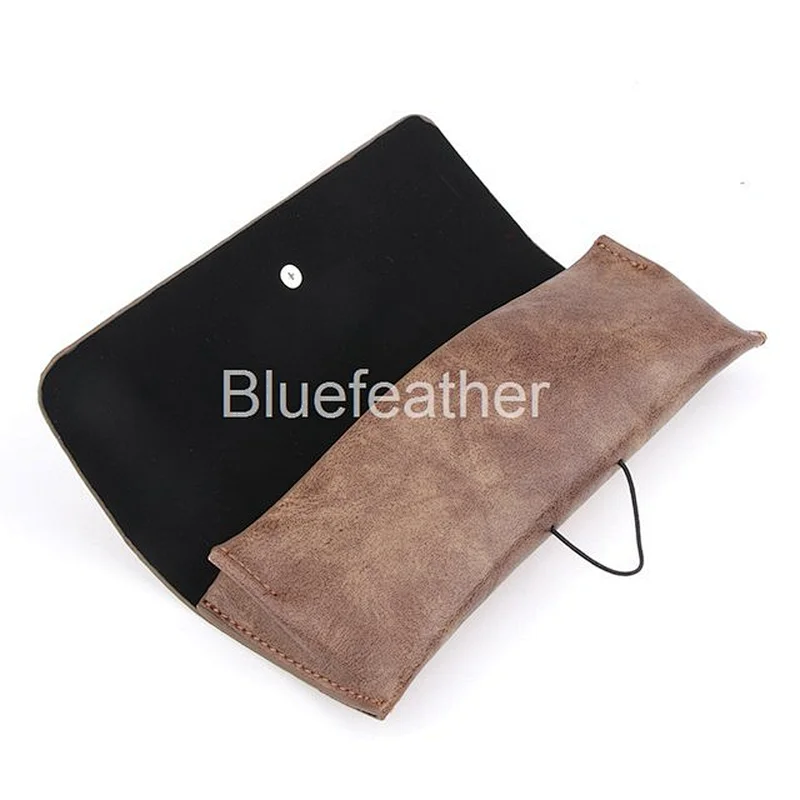 Unisex Style Soft Pouch Pu Leather Sunglasses Case