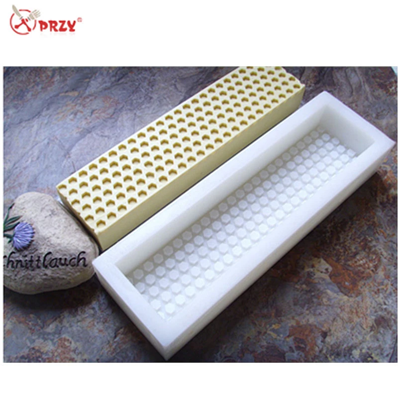 Honeycomb toast Soap molds Rectangle handmade soaps mold small loaf honeycomb silicone soap Mould
