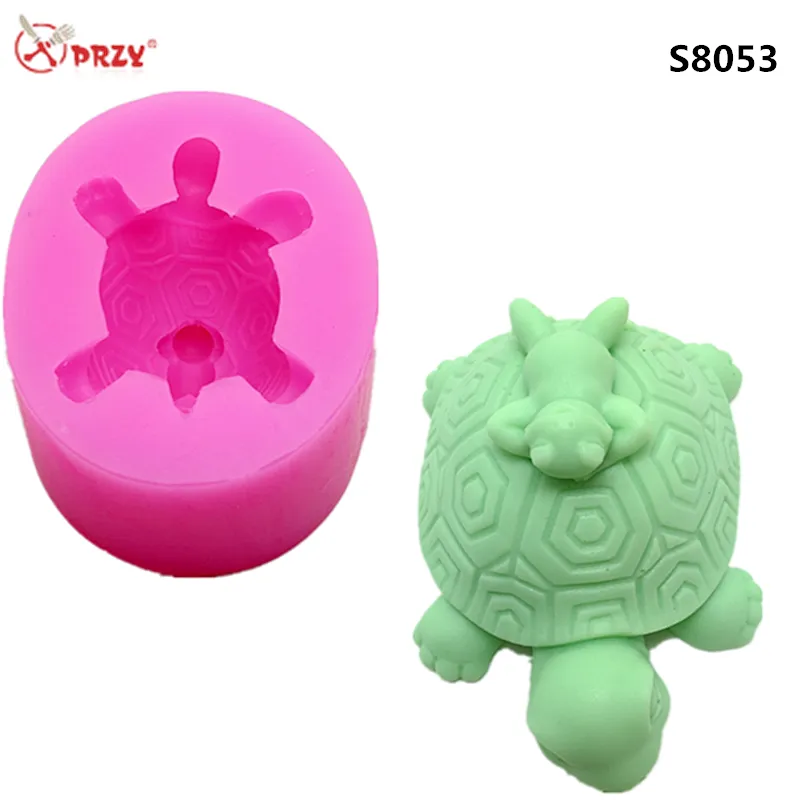 S8053 realistic Turtle small Frog DIY handmade Soap silicone Mold 3D tortoise frog Candle molds Silicone Soap Mould