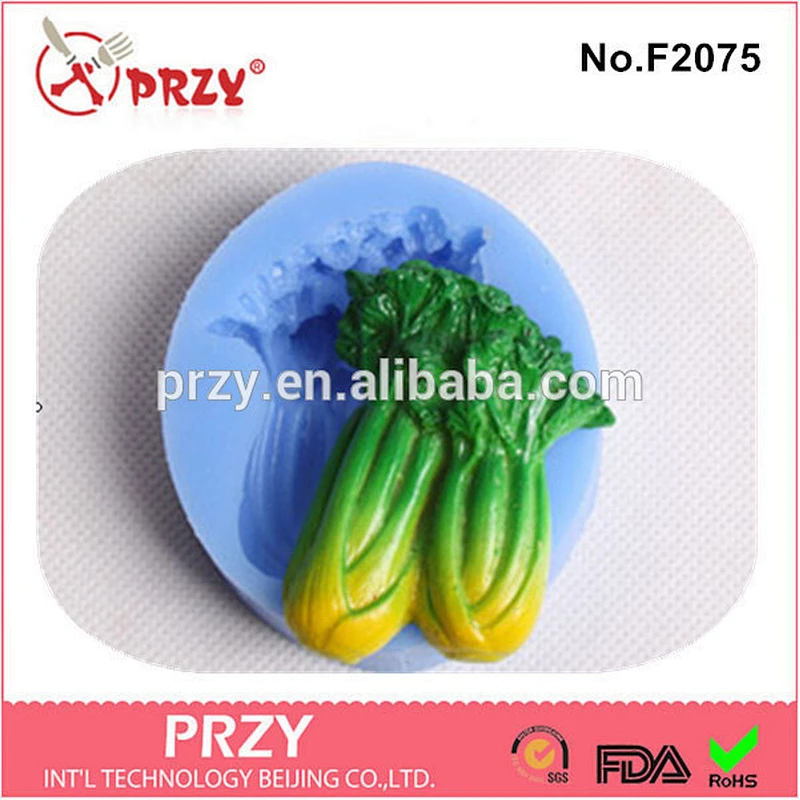 F2075 przy vegetable shape fondant cheap silicone molds
