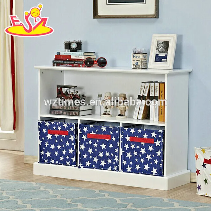 Wholesale New design wooden kids storage shelves for sale W08C239