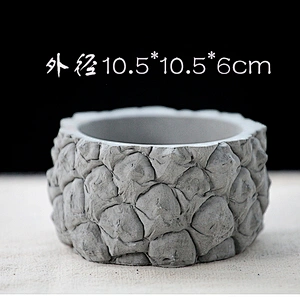 Creative pineapple pattern multi planter concrete pot silicone mold