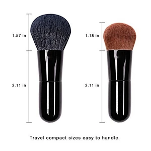 wholesale private label single foundation and powder makeup brush mini cosmetic