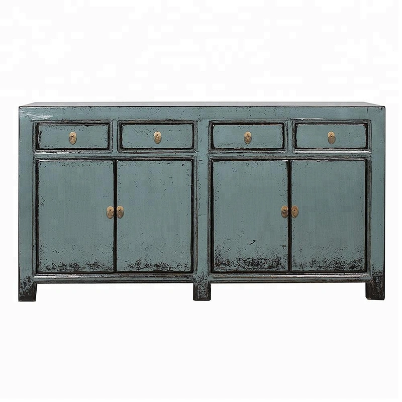 chinese antique vintage distressed lobby cabinet sideboard furniture