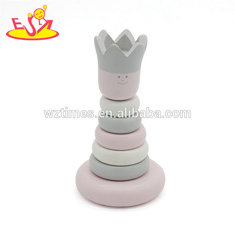 Wholesale pretty wooden educational toy contains of wooden xylophone toy&stacking blocks and pull train toy for kids W12F031