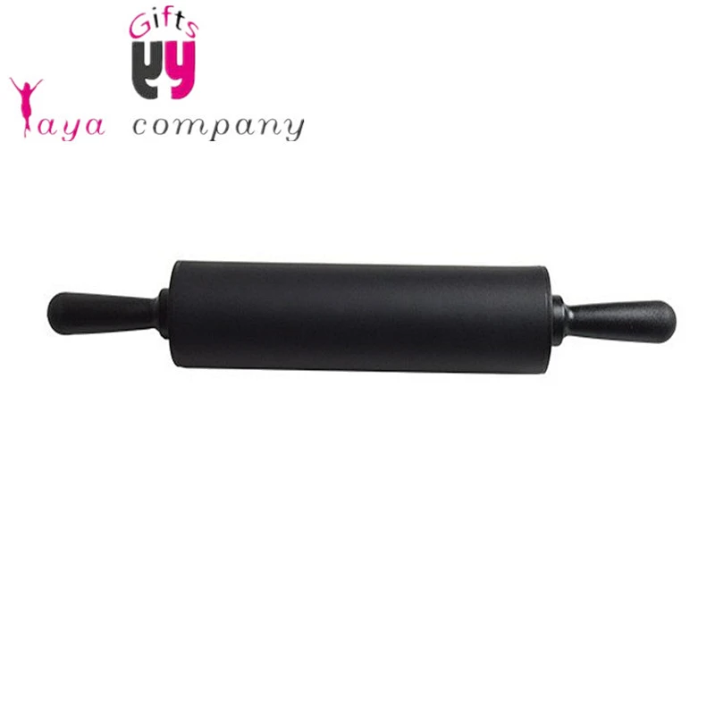 wholesale custom wooden handle colorful silicone rubber rolling pins