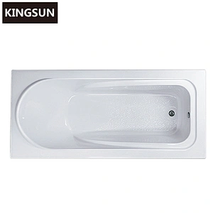 K-1107 White Drop In Rectangle Deep Bathtub Acrylic Soaking Cheap Tub