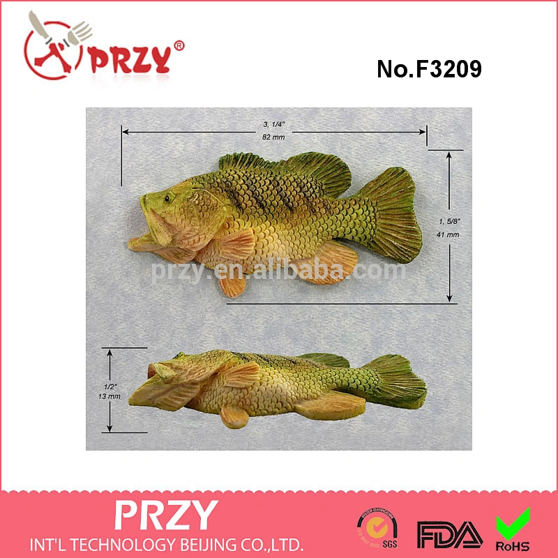 F3209 Fish Silicone Mold Fresh Water Bass Mould Resin Polymer Clay Chocolate Fondant Candy Wax