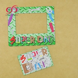 Hot sale magnetic photo frame in fridge custom 3d fridge magnet photo frame