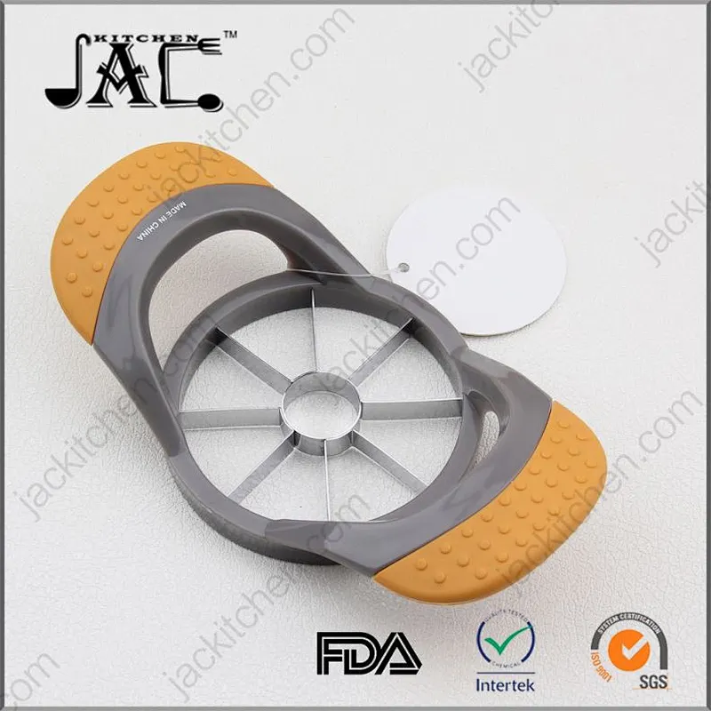 Newest Durable Stainless Steel Tpr Pp Silicone Rubber Metal Apple Corer Slicer