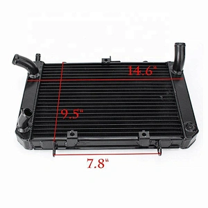 Universal motorcycle water radiator For Suzuki GSR400 GSR600 2006-2016