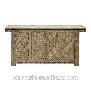 Beijing antique kitchen cabinets design rustic natural buffet sideboard