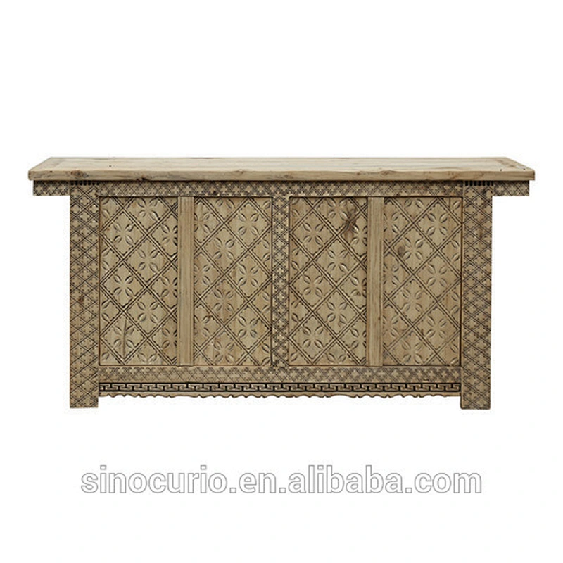 Beijing antique kitchen cabinets design rustic natural buffet sideboard