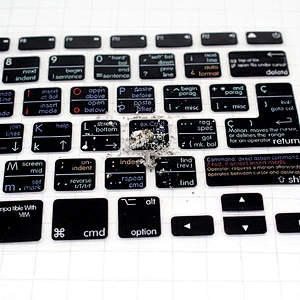 Retail Waterproof VIM vi Silicone Spanish Keyboard Shortcuts Covers Skin For Mac Book Air 13 inch Keyboard Spanish