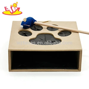 High quality pet products wooden interactive dog toys for IQ training W06F088