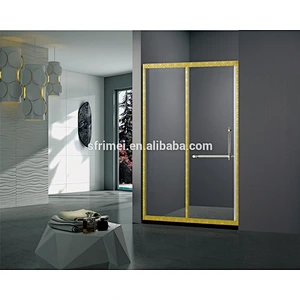 Customized Glass Sliding Door Bathroom Small Corner Tub Shower Combo