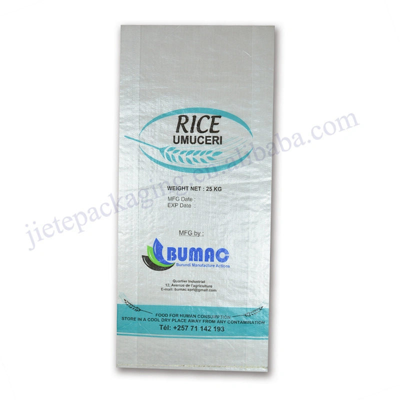 Guaranteed quality 25kg plastic pp woven rice packaging bag