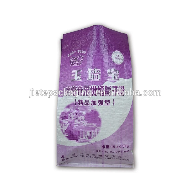 White cement exterior wall putty powder packaging pp woven bag