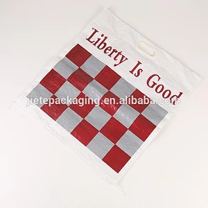 printed PP woven wholesale reusable shopping bag with simple handle