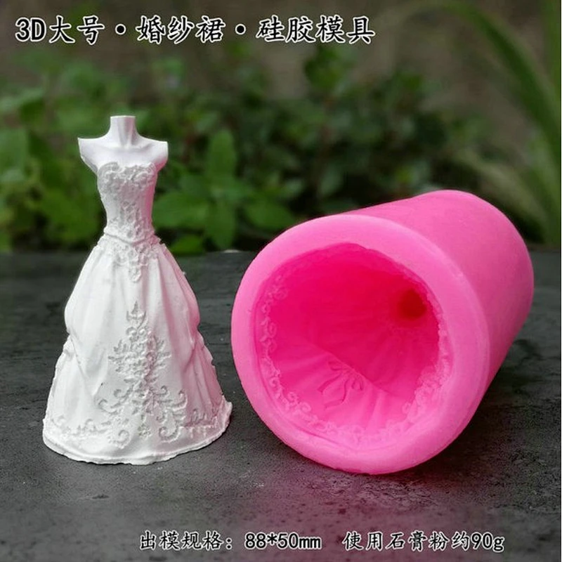 Wedding dress decoration DIY essential oil aromatherapy car gypsum wax brand silicone mold