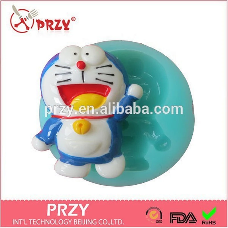 F1543 cute cat chocolate silicone mold, Cat cake Mold ,round fondant mold for cake decoration