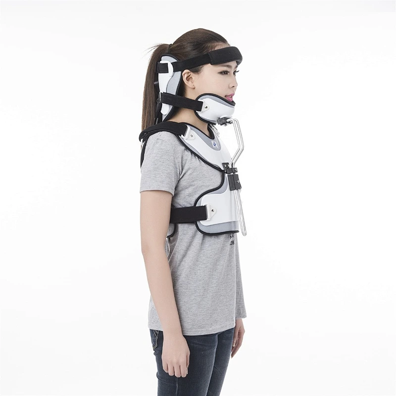 Angle Adjustable Breathable Head Neck Chest Orthosis Adjustable Cervical Thoracic Orthosis U Lumbar Support