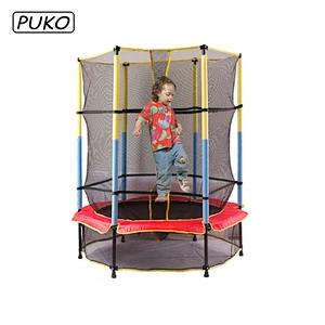 TX-B7105 Round Kids Gymnastic Trampoline With Safety Net