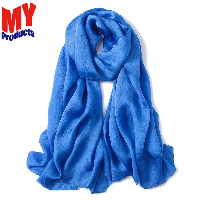 Satin hijab scarf wool square head scarf pashmina india bufandas for woman