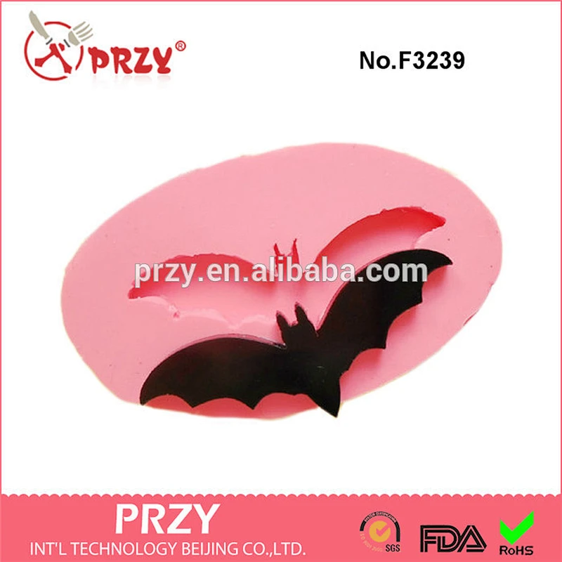 45mm Bat Halloween mold for fondant silicone halloween fondant mold bat cake decorations tools