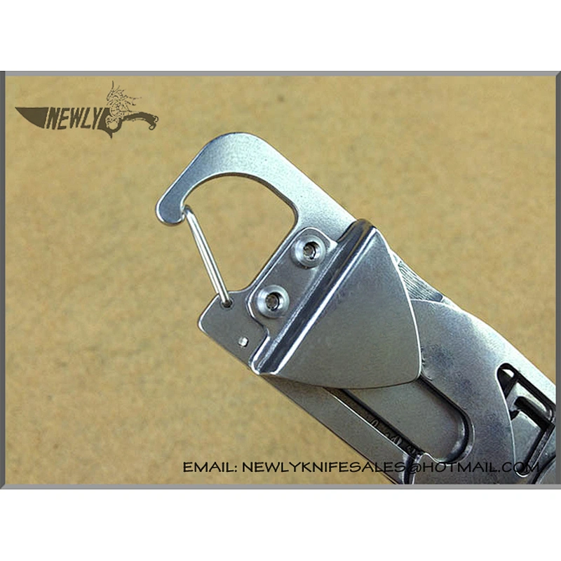 Outdoor Multifunction Tactical Folding Knife With Climbing Button Carabiner