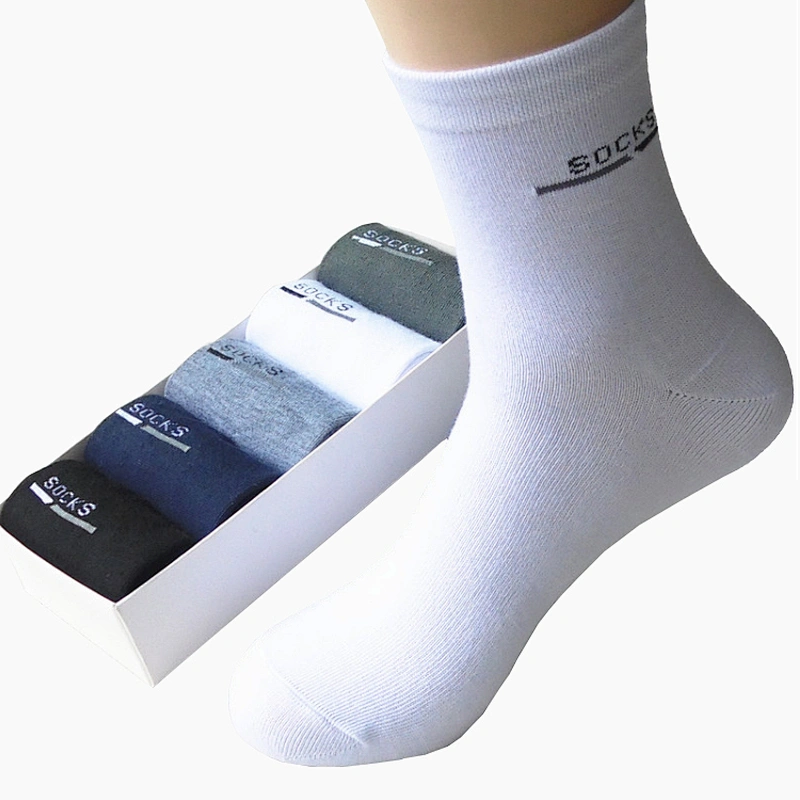 Custom Men's high quality comfortable cotton dress socks