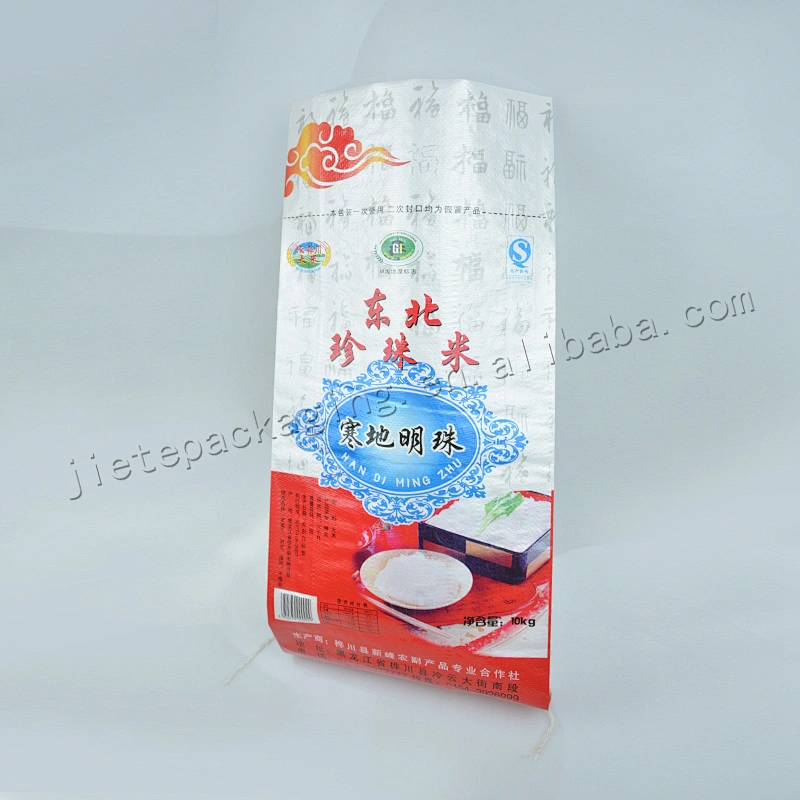 Bopp 10kg pp woven rice packing bag for grain,bean,wheat,feed