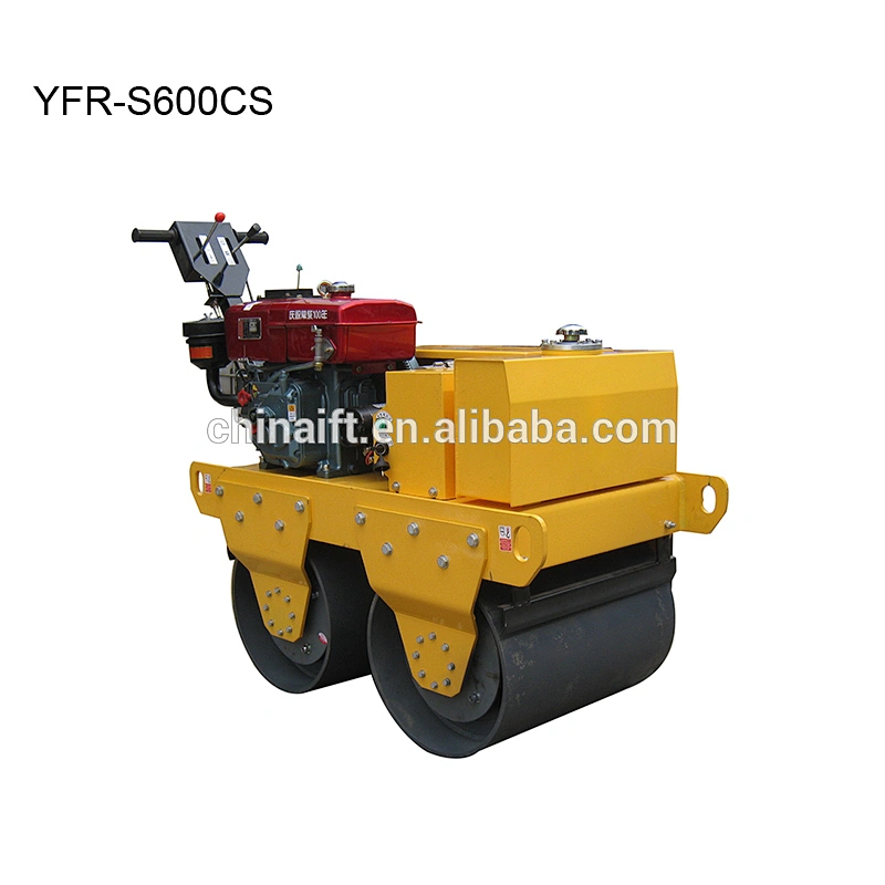 600kg 7HP Soil Two Vibration Drum Roller Compactor YFR-S600CS